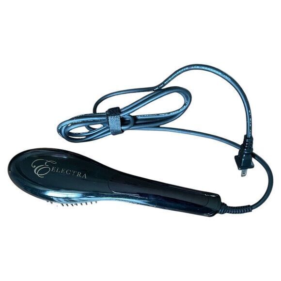 ELECTRA HAIR STRAIGHTER BRUSH Digital Display‎ Adjustable Temperature Tested - Picture 1 of 4